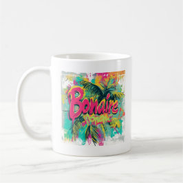 Taza De Café Bonaire Graffiti Vibes: Arte callejero en las isla