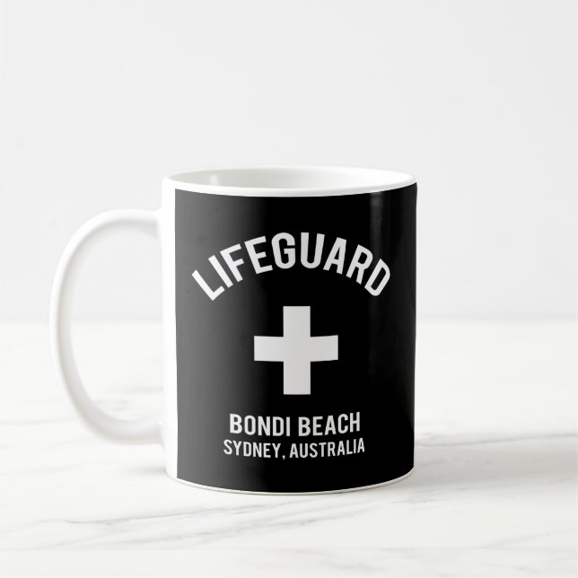 Taza De Café Bondi Beach Lifeguard (Izquierda)