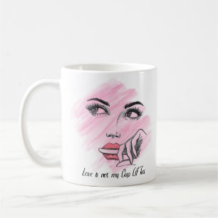 Taza De Café Bonita cara Chica