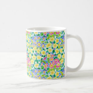Taza de café bonita de las primaveras de la