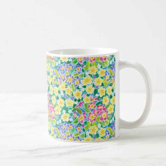 Taza de café bonita de las primaveras de la (Derecha)