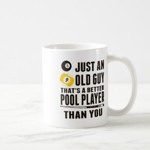 Taza De Café Bonita piscina para camiseta, sólo un viejo regalo