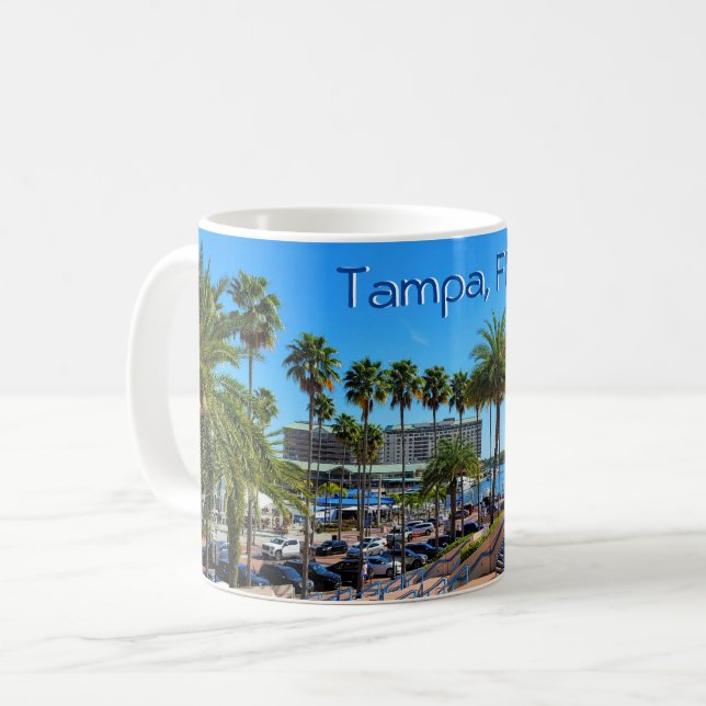 Taza De Café Bonita Tampa, Florida  (Anverso izquierdo)