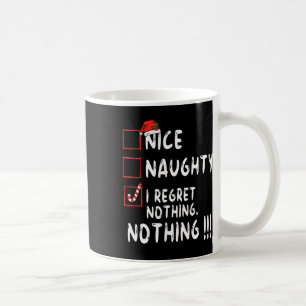 Taza De Café Bonita traviesa, me arrepiento de que no haya nada