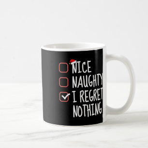 Taza De Café Bonita traviesa, me arrepiento de que no haya nada