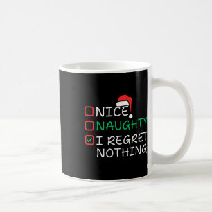 Taza De Café Bonita traviesa, me arrepiento de que no haya nada