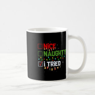 Taza De Café Bonita traviesa que probé Navidades divertidos con