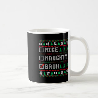Taza De Café Bonita y mala Navidad para las mujeres hombres fea
