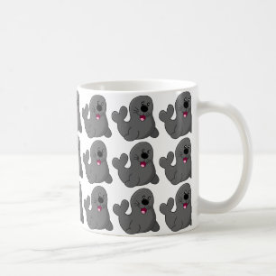 Taza De Café bonitas y bonitas focas lúdicas