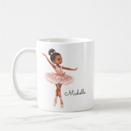 Taza De Café Bonito Ballerina Chica Personalizado
