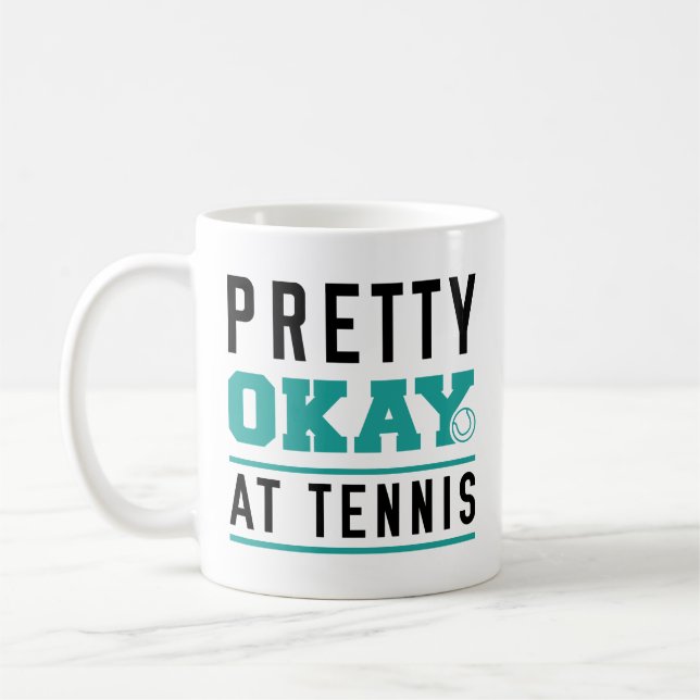 Taza De Café Bonito Bien En Tenis (Izquierda)