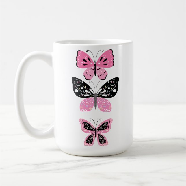 Taza De Café Bonito Butterflies (Izquierda)