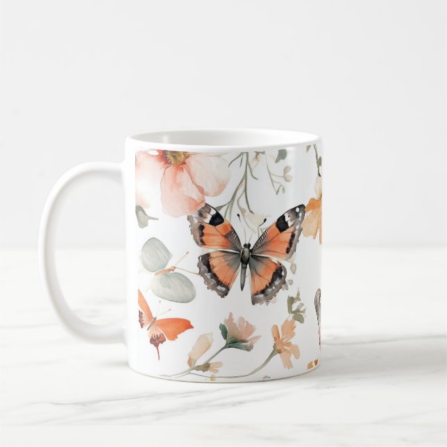 Taza De Café Bonito de agua Butfly Meadow (Izquierda)