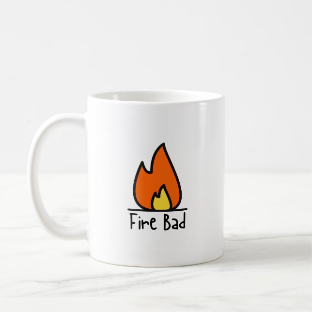 Taza De Café Bonito de árbol malo contra incendios (Izquierda)