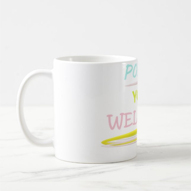 Taza De Café Bonito de diseño de bienvenida (Izquierda)