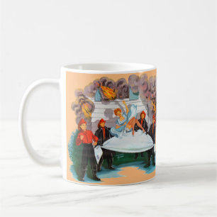 Taza De Café bonito de rescate de bomberos de los años 40