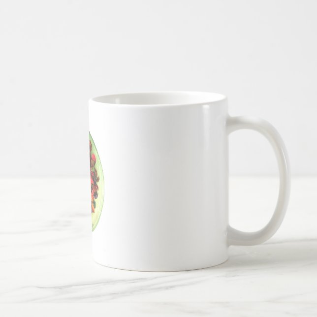 Taza De Café Bonito diseño de rosa colorido (Derecha)