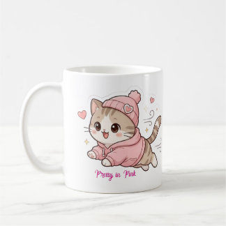 Taza De Café Bonito en Rosa