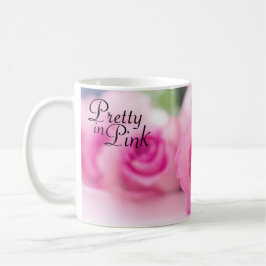 Taza De Café Bonito en rosas rosas rosas