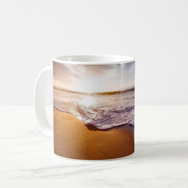 Taza De Café Bonito escenario de playa (Anverso izquierdo)