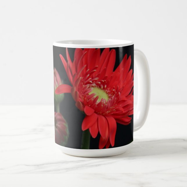 Taza De Café Bonito floral, con verso del salmo 118:24 (Anverso derecho)