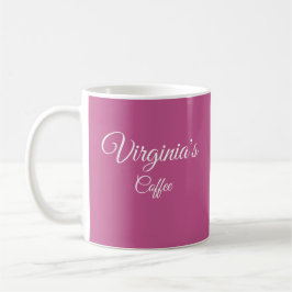 Taza De Café Bonito Fuchsia Personalizada Coffee Mug