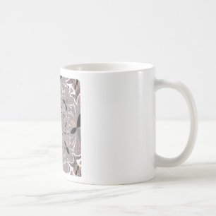Taza De Café Bonito kaleidoscopio gris de ceniza sin fisuras
