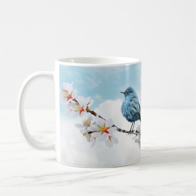 Taza De Café Bonito Little Bluebird (Izquierda)