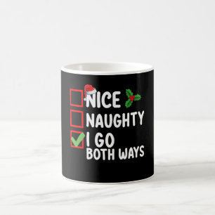 Taza De Café Bonito Malo Voy Por Ambos Caminos Lista De Navidad