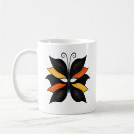 Taza De Café Bonito Mariposa Resumen Arte