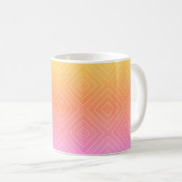 Taza De Café Bonito Pastel Hipnótico Diamante Arte Pop Moderno