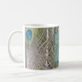 Taza De Café Bonito Peacock Feathers Gold Dream Poema