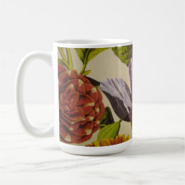 Taza De Café Bonito Personalizado Purple Flower Coffee Mug