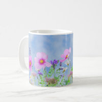Bonito Pink Wild Flower Meadow