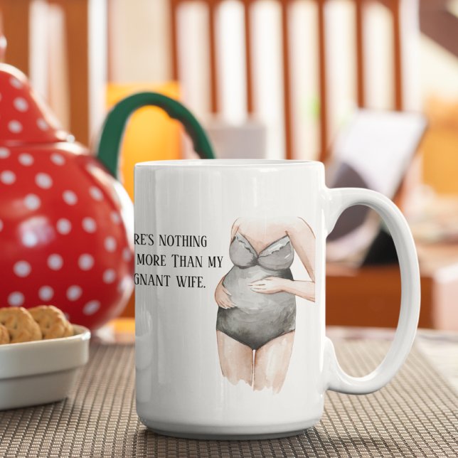 Taza De Café Bonito regalo romántico de mujer embarazada con co (Subido por el creador)