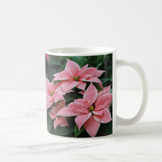 Taza De Café Bonito rosa Poinsettia Mug