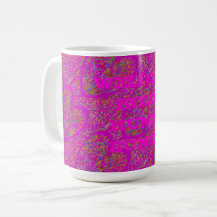 Taza De Café Bonito sedoso y brillante bienvenida rosa en casa
