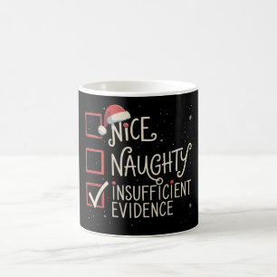 Taza De Café Bonito Travieso Evidencia Insuficiente Navidad San