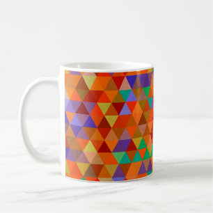 Taza De Café Bonito Triangle grunge patrón I + tus ideas