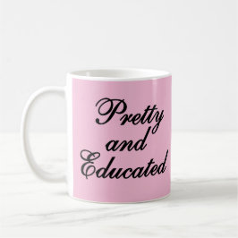 Taza De Café Bonito y educación - regalo de bebé rosado