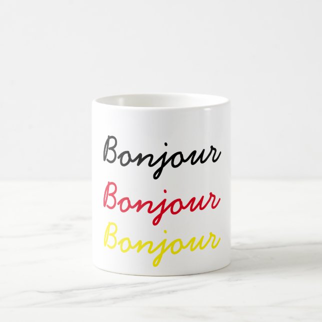 Taza De Café Bonjour (Centro)