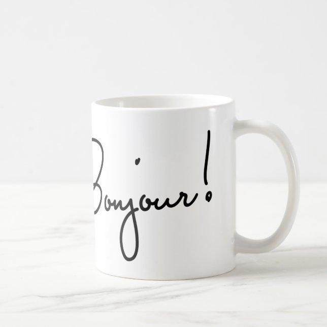 Taza De Café Bonjour (Derecha)