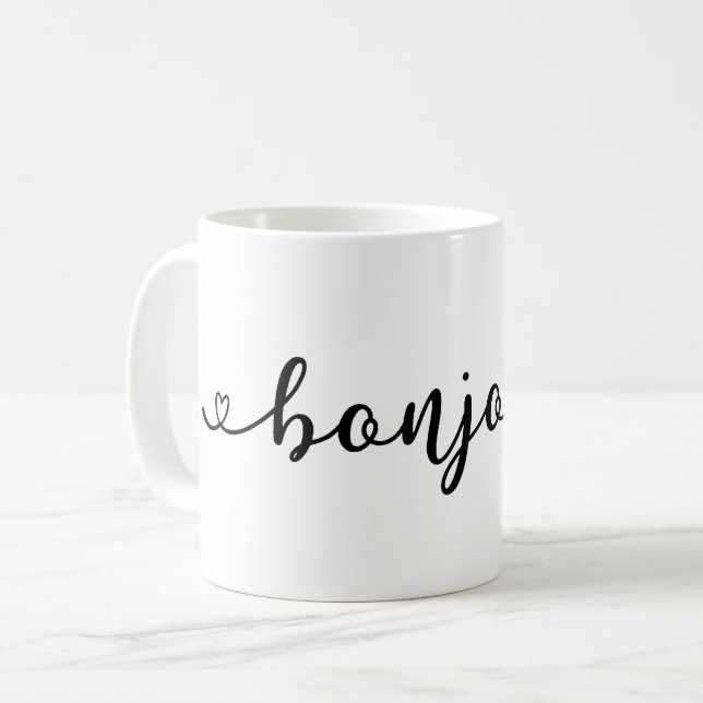 Taza De Café Bonjour French Design (Anverso izquierdo)