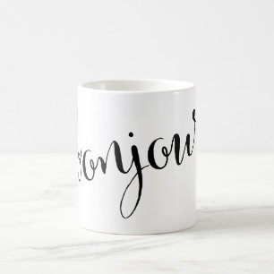 Taza De Café bonjour Good Morning French Mug