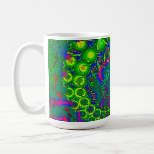 Taza De Café Bonkers 3D Fractal (Izquierda)