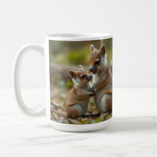 Taza De Café "Bono alegre: Mamá australiana y bebé Quokka"