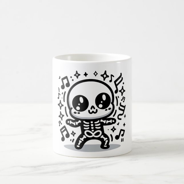 Taza De Café Bono de baile lindo Halloween Mug Kawaii Spooky (Centro)