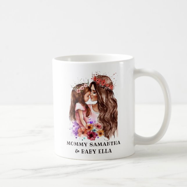 Taza De Café Bono de mamá y hija Adorable (6) (Derecha)