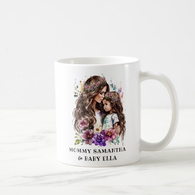 Taza De Café Bono de mamá y hija Adorable (7) (Derecha)