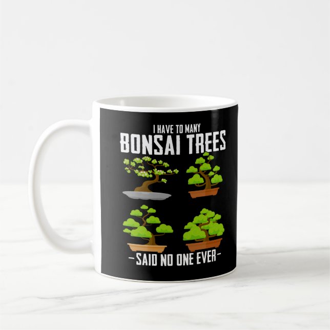 Taza De Café Bonsai Tree Gardener Planta Japonesa Bonsai Fan (Izquierda)